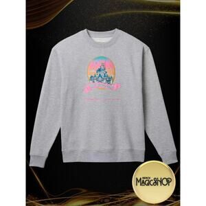 Walt Disney World Cinderella Castle Sweatshirt Stoney Clover Lane Gray 2X